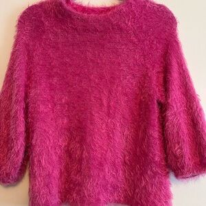 Fuzzy Pink Sweater